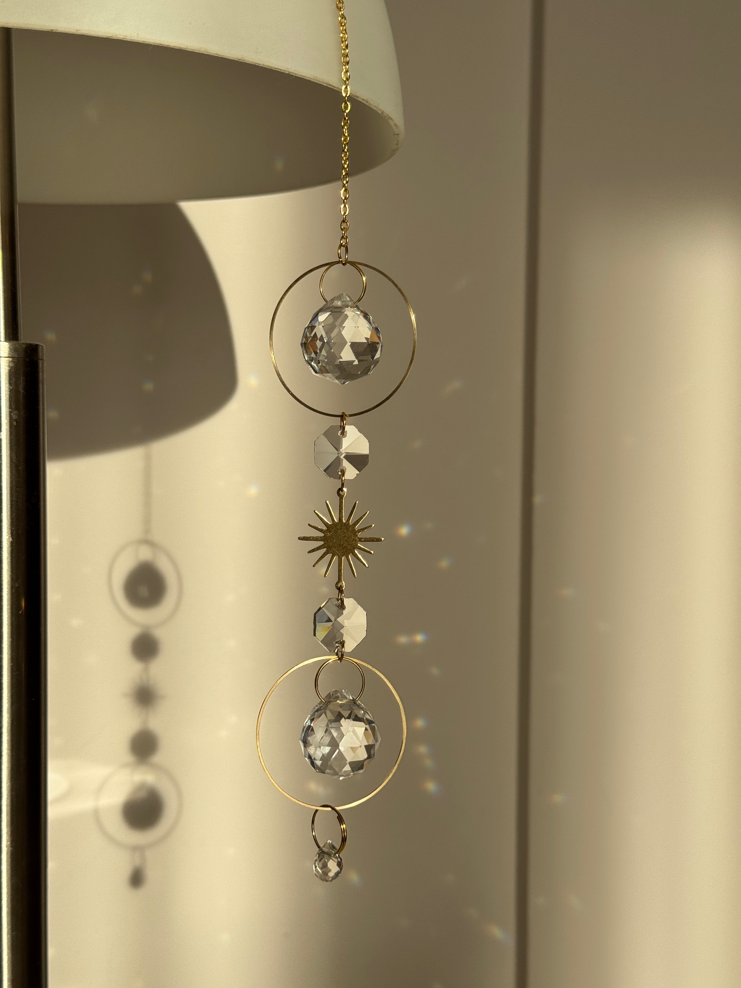 'Golden Hour' – Boho Suncatcher with Star Charm