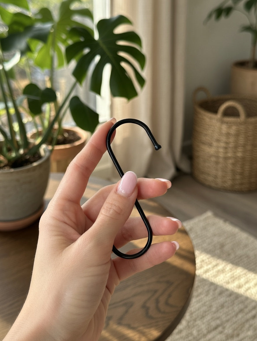 Matte Black Stainless Steel S-Hook