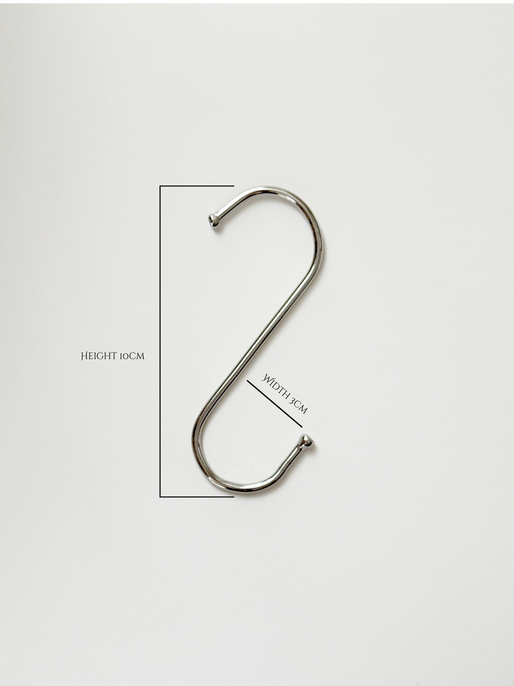 Silver Stainless Steel S-Hook